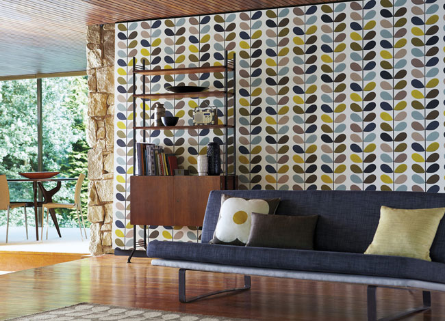 Curtain World Wallpaper - Orla Kiely Design